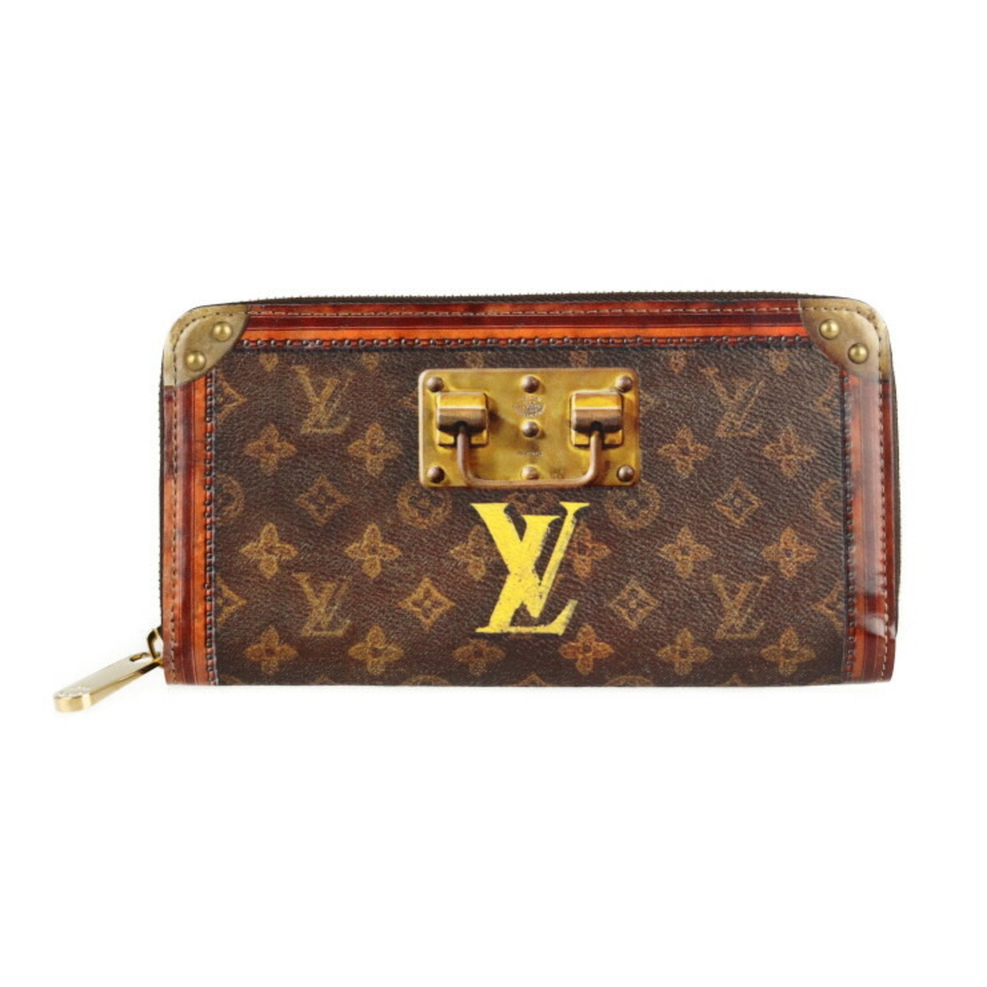 Louis Vuitton Brown Canvas Zippy wallet wallet accessories