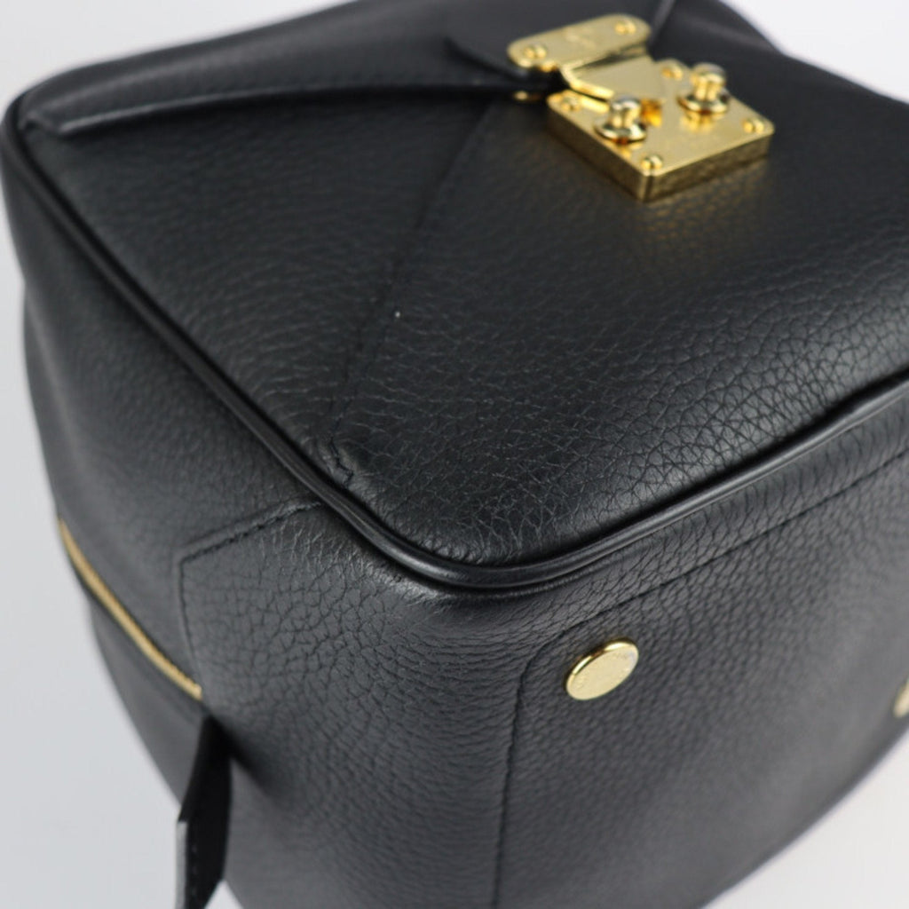 Louis Vuitton Black Leather Square bag handbag bag