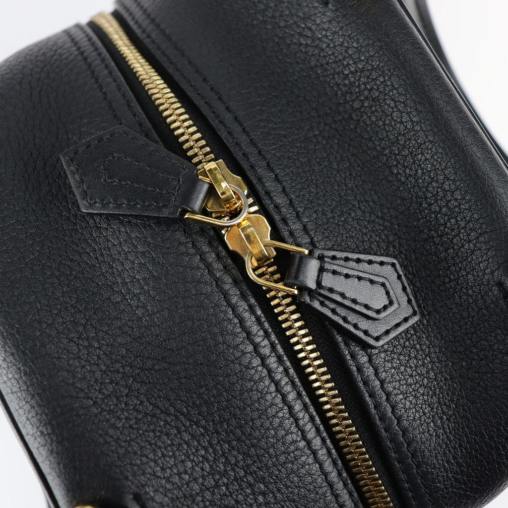 Louis Vuitton Black Leather Square bag handbag bag