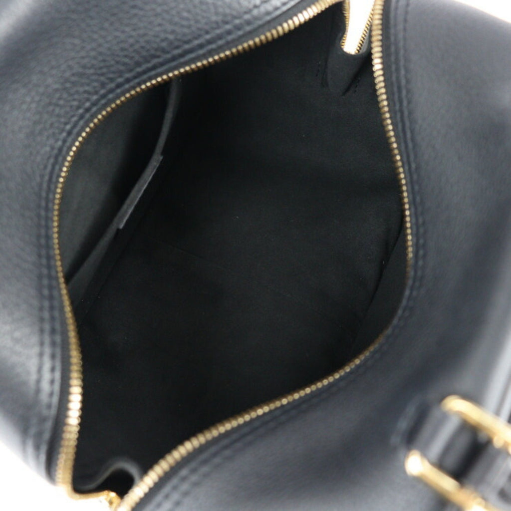 Louis Vuitton Black Leather Square bag handbag bag