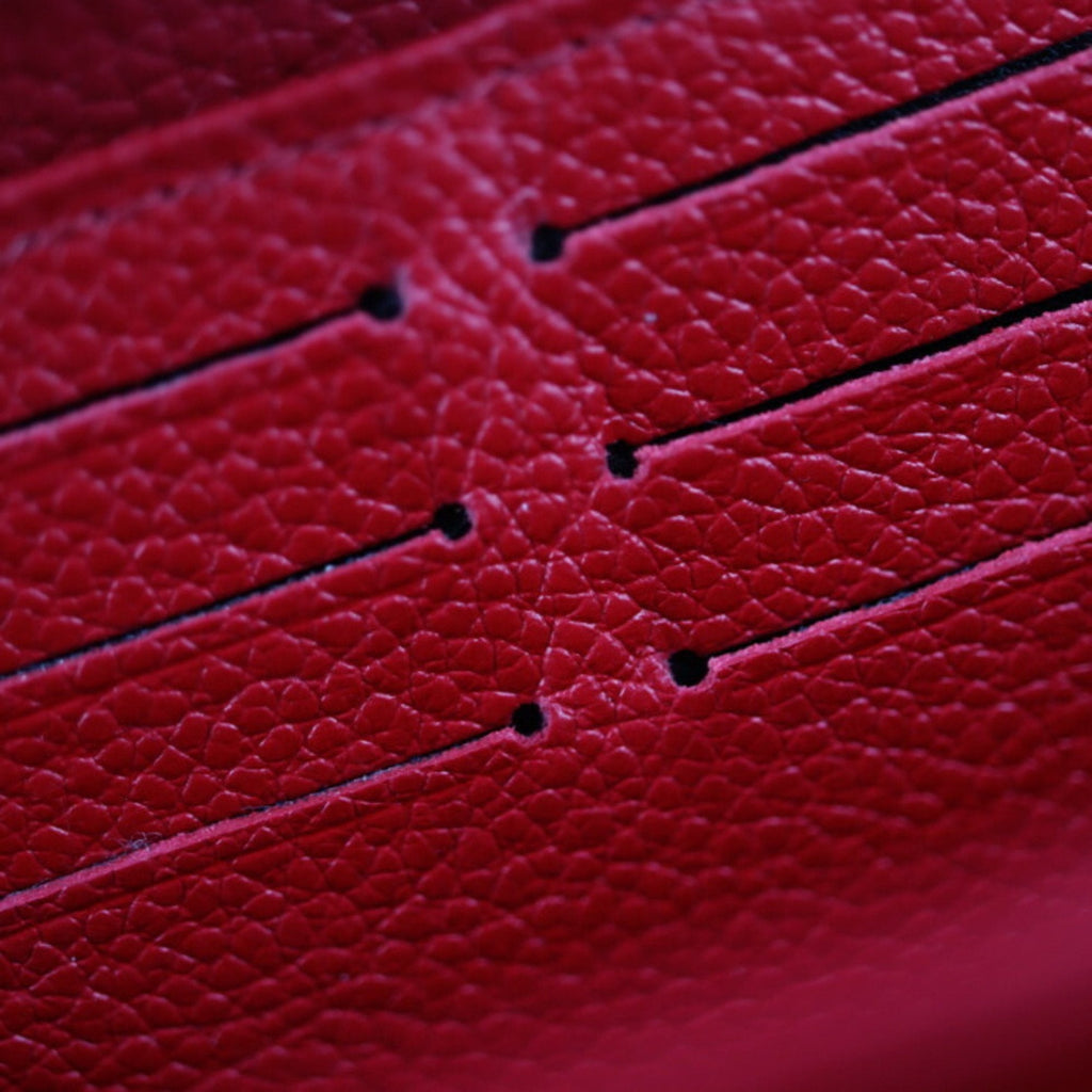 Louis Vuitton Red Leather Zippy wallet wallet accessories