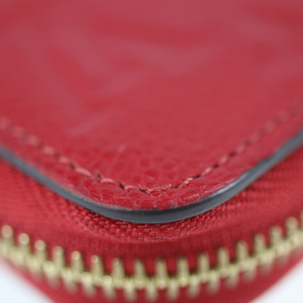 Louis Vuitton Red Leather Zippy wallet wallet accessories