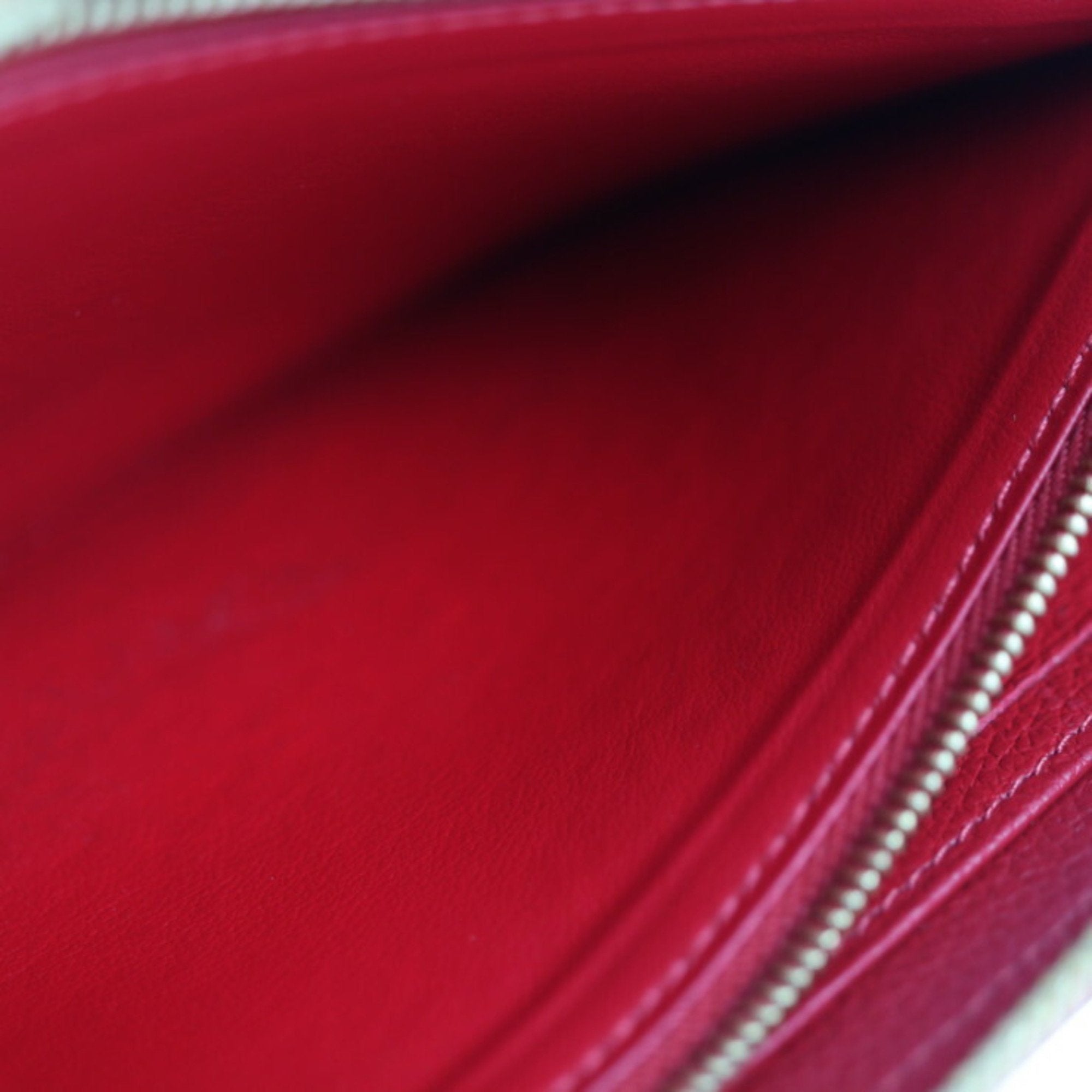 Louis Vuitton Red Leather Zippy wallet wallet accessories