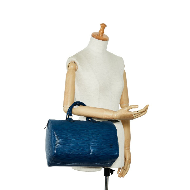 Louis Vuitton Speedy 30 in Epi Toledo Blue M43005