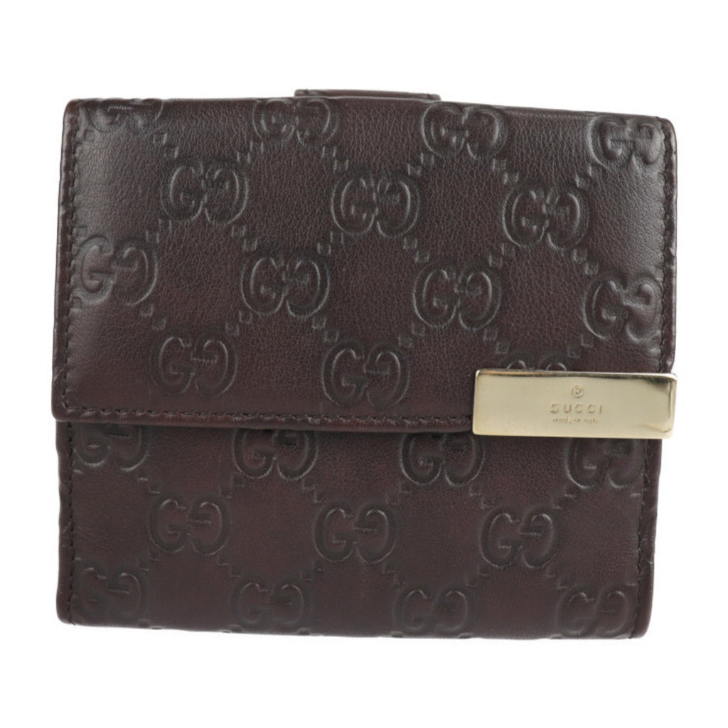 Gucci Brown Leather Guccissima wallet accessories