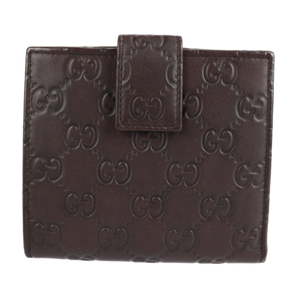 Gucci Brown Leather Guccissima wallet accessories