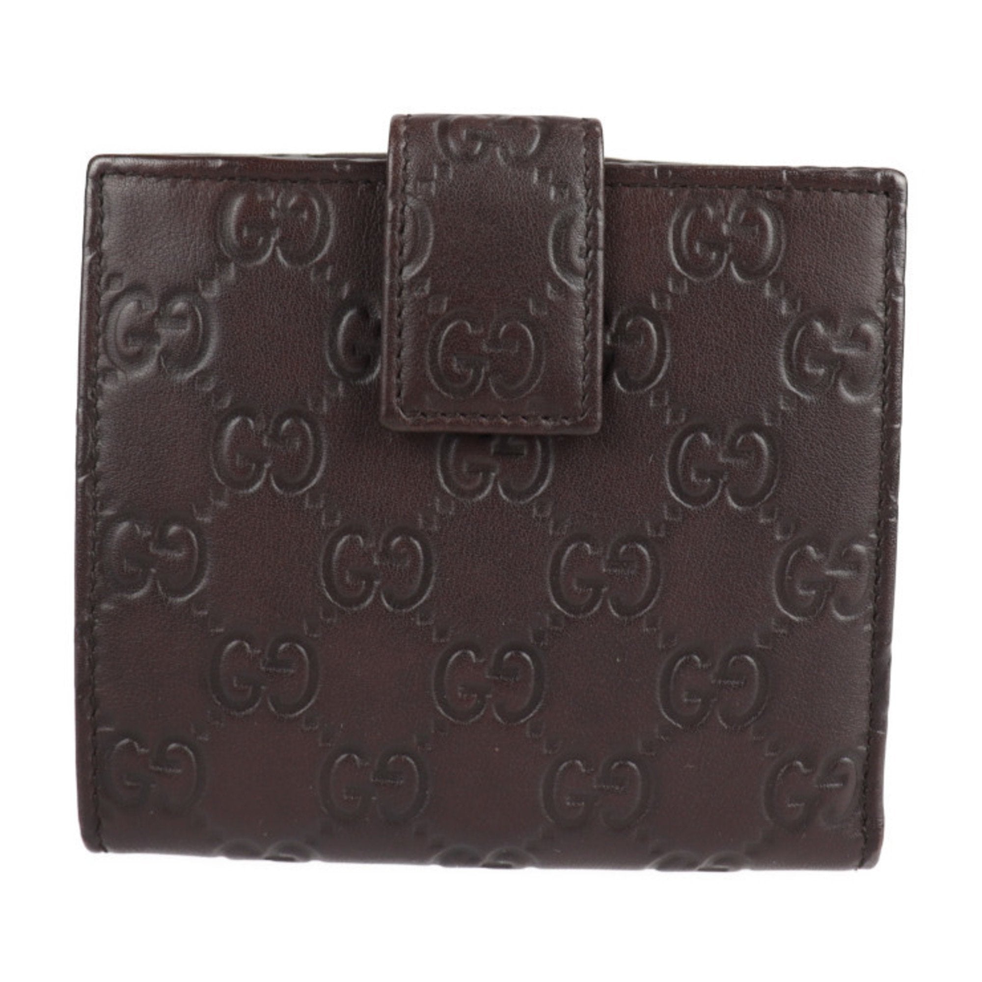 Gucci Brown Leather Guccissima wallet accessories