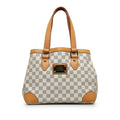 Louis Vuitton Damière Azur Hamsteed PM Handbag N51207 White PVC Leather  Louis Vuitton