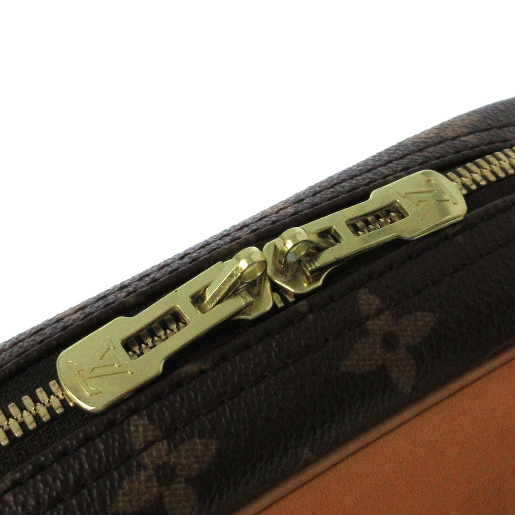 Louis Vuitton Brown Canvas Trouville handbag bag