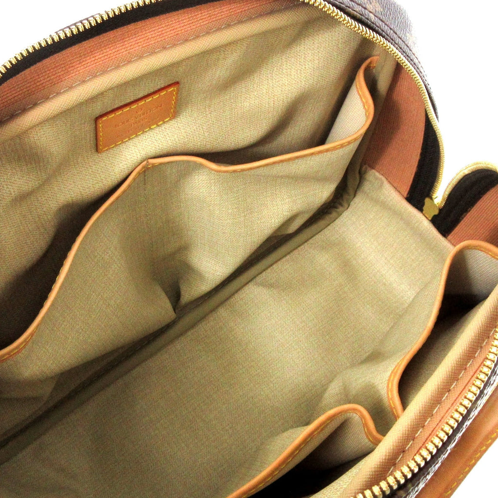 Louis Vuitton Brown Canvas Trouville handbag bag