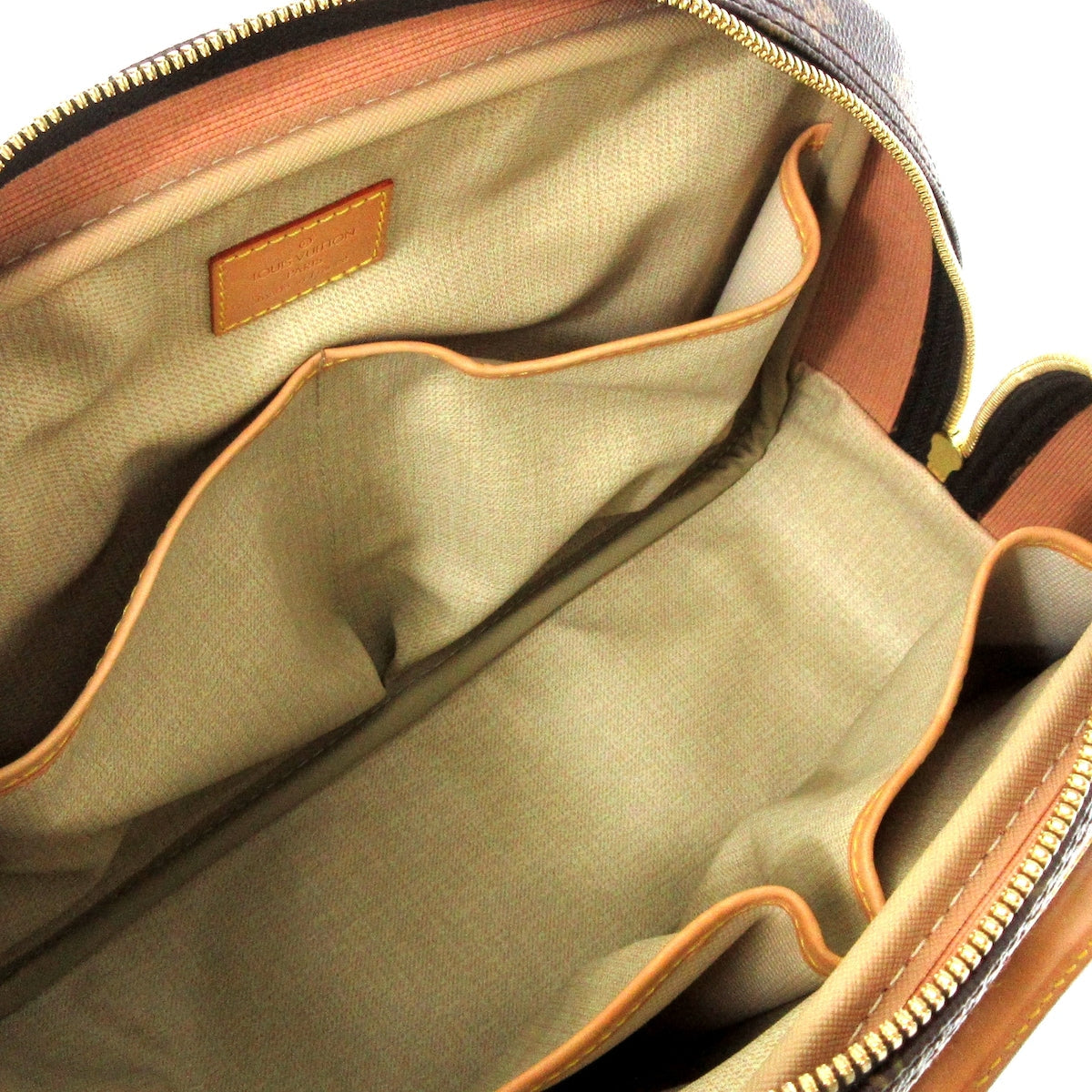 Louis Vuitton Brown Canvas Trouville handbag bag