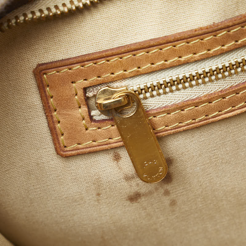 Louis Vuitton Monogram Verney Blair GM Handbag Shell Bag 2WAY M91454 Bronco-Royal Beige Patent Leather Ladies LOUIS VUITTON