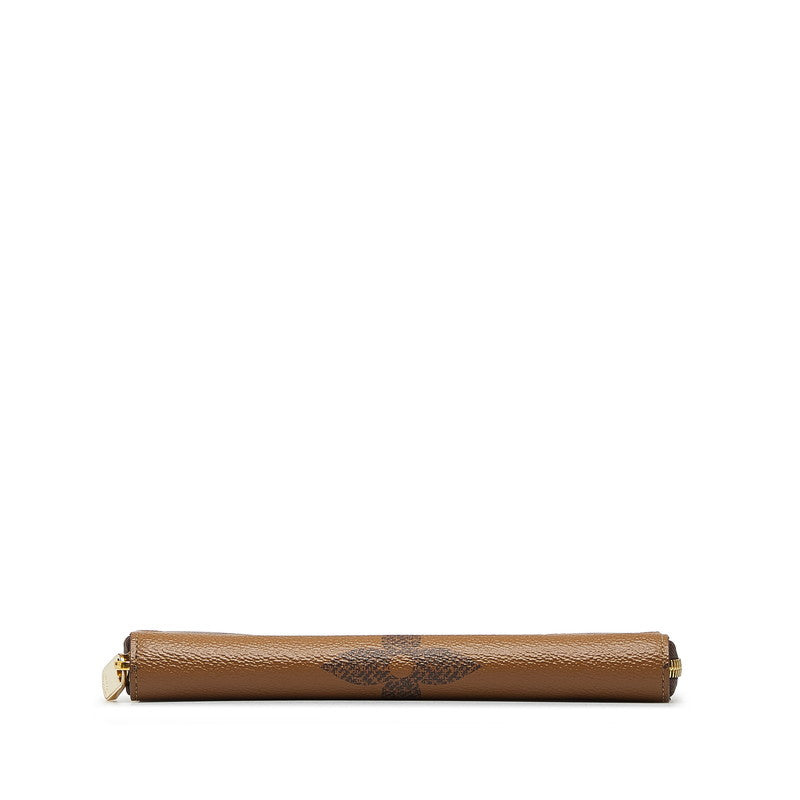 Louis Vuitton Monogram Giant Reverse Zippie Wallet Long Wallet M69353 Brown PVC Leather  Louis Vuitton