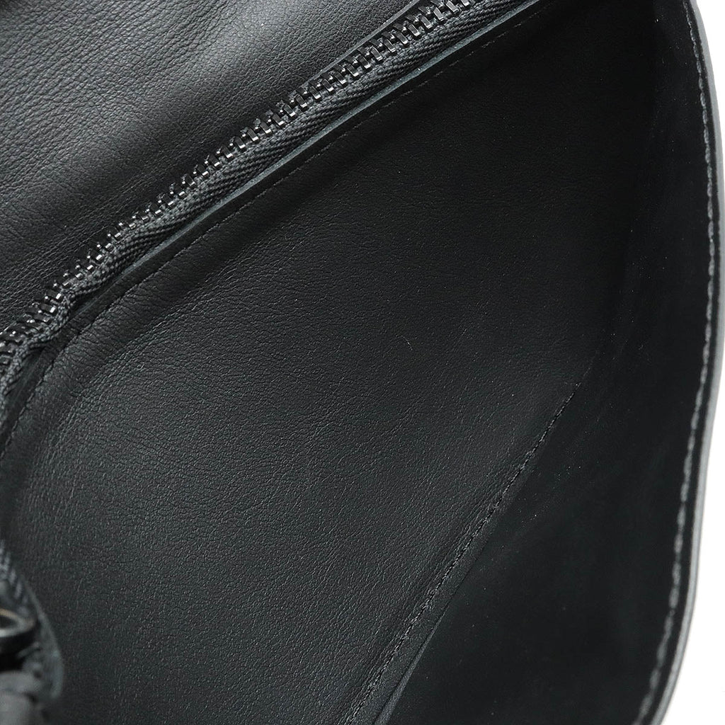 LOUIS VUITTON Louis Vuitton LV Aerogram Portfolio Brother NM 2 Folded Wallet 2 Folded Green Leather Noir Black M69980