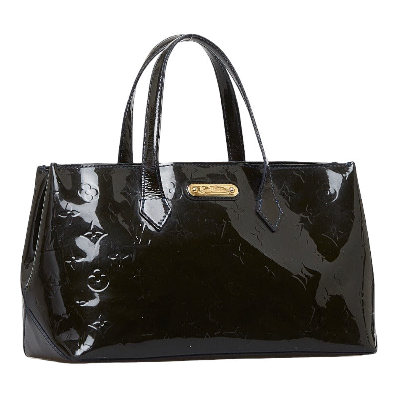 Louis Vuitton Monogram Verney Wilshere PM Handbag M91451 Blue Amphitheater Black Patent Leather  Louis Vuitton