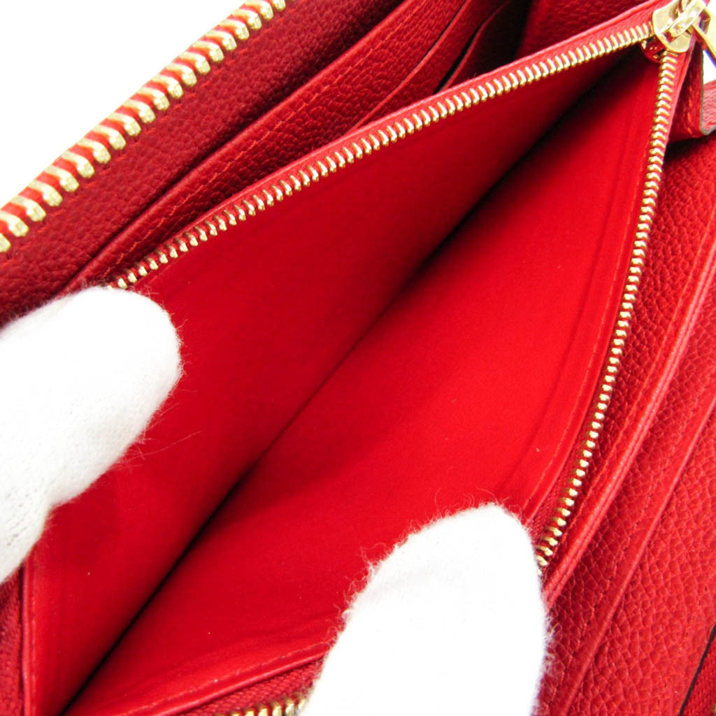Louis Vuitton Red Canvas Zippy wallet wallet accessories