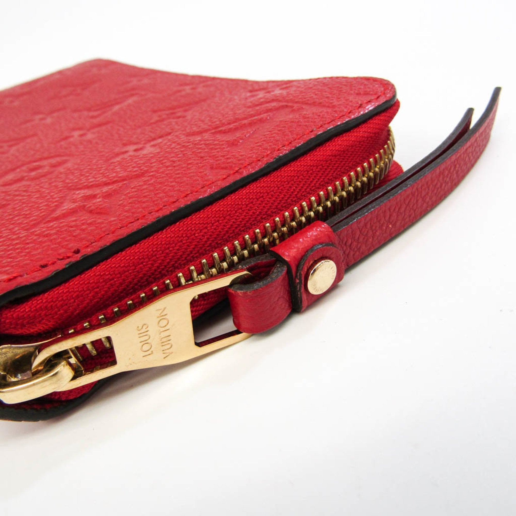 Louis Vuitton Red Canvas Zippy wallet wallet accessories