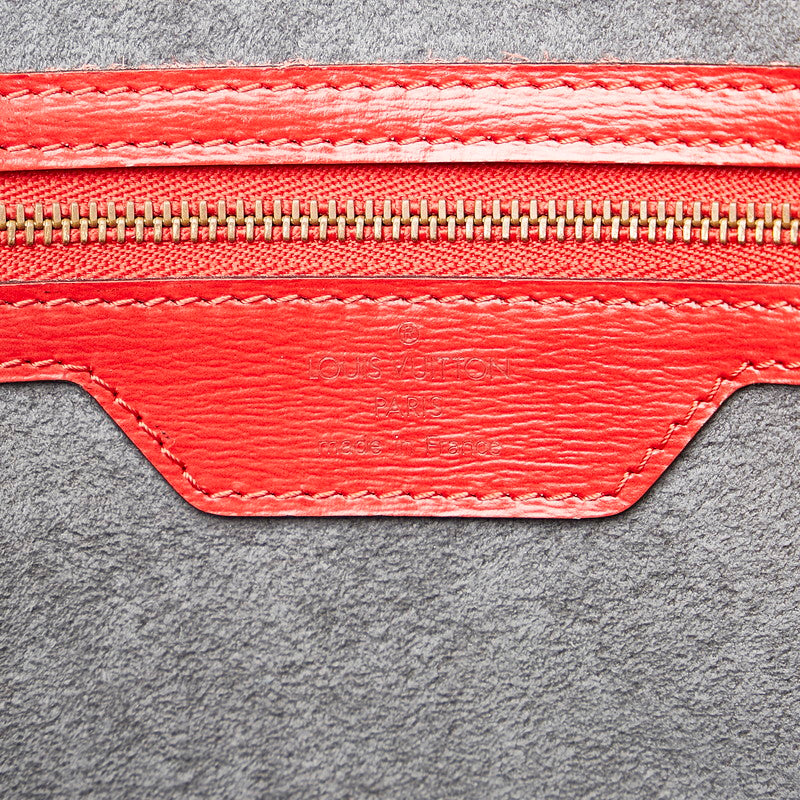 Louis Vuitton Red Leather Saint Jacques shoulder bag