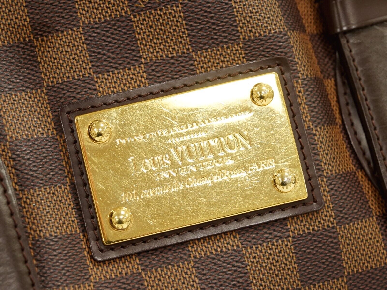 Louis Vuitton Brown Canvas Hampstead handbag bag