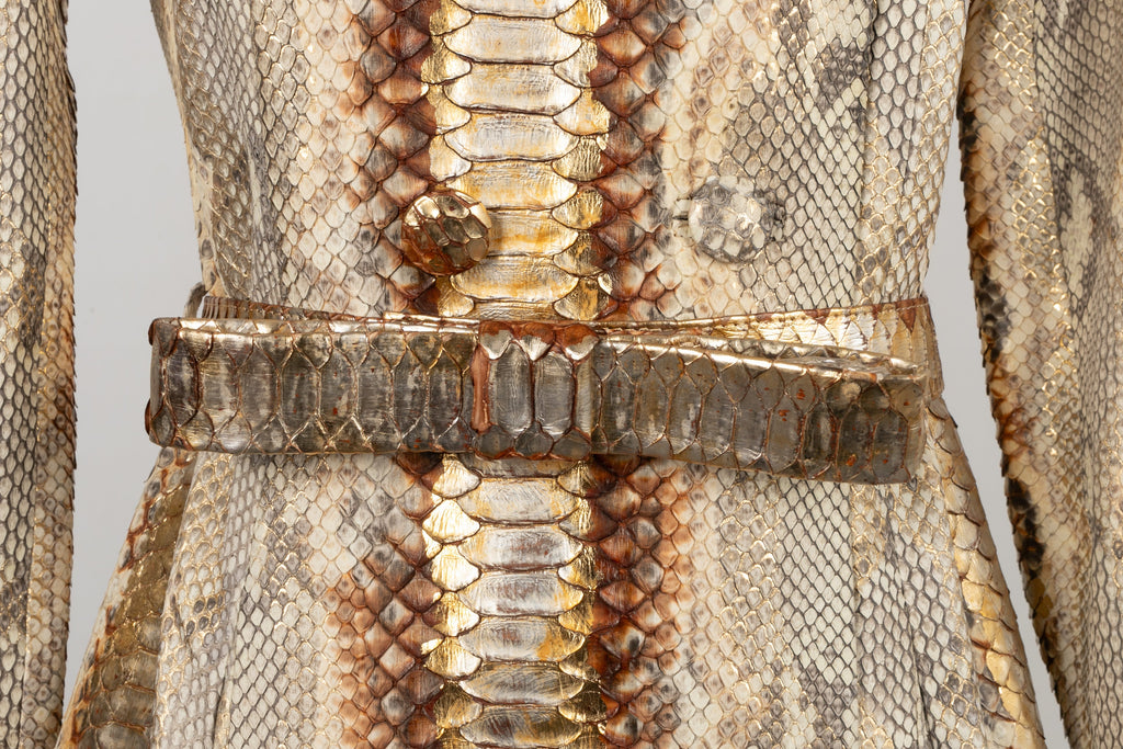 Manteau en python Christian Dior