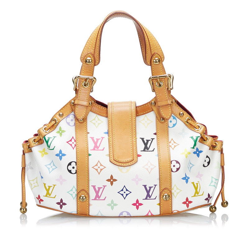 Louis Vuitton White Canvas Theda handbag bag
