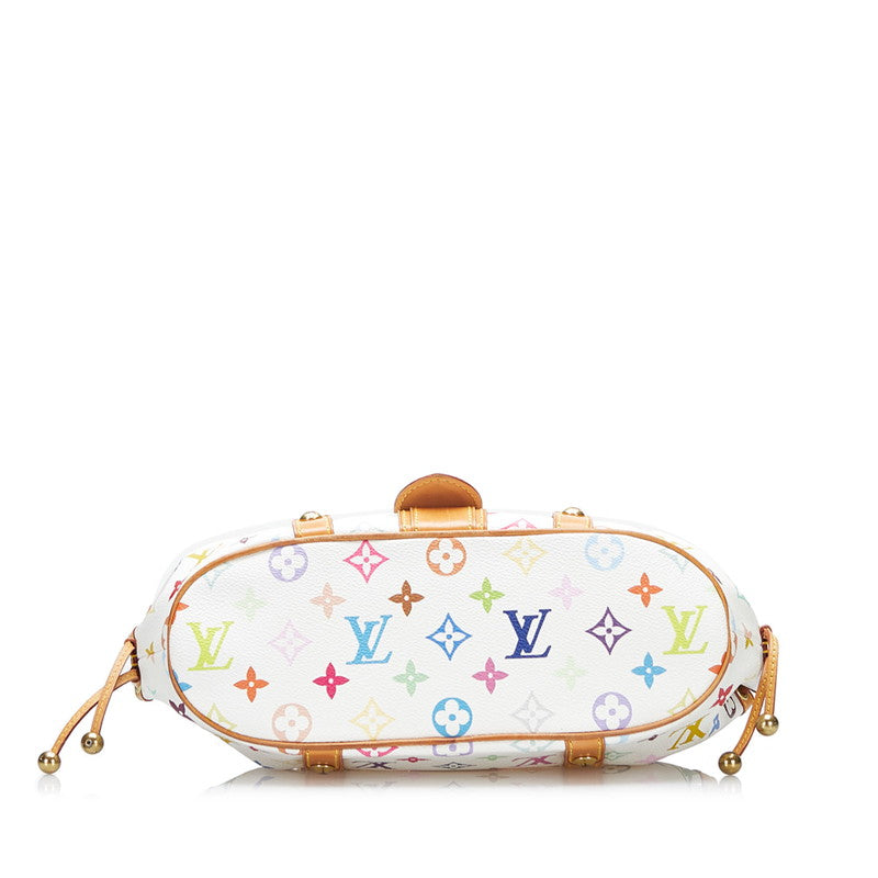 Louis Vuitton White Canvas Theda handbag bag