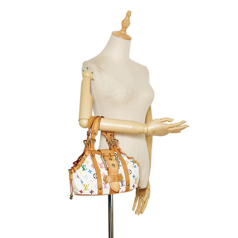 Louis Vuitton White Canvas Theda handbag bag