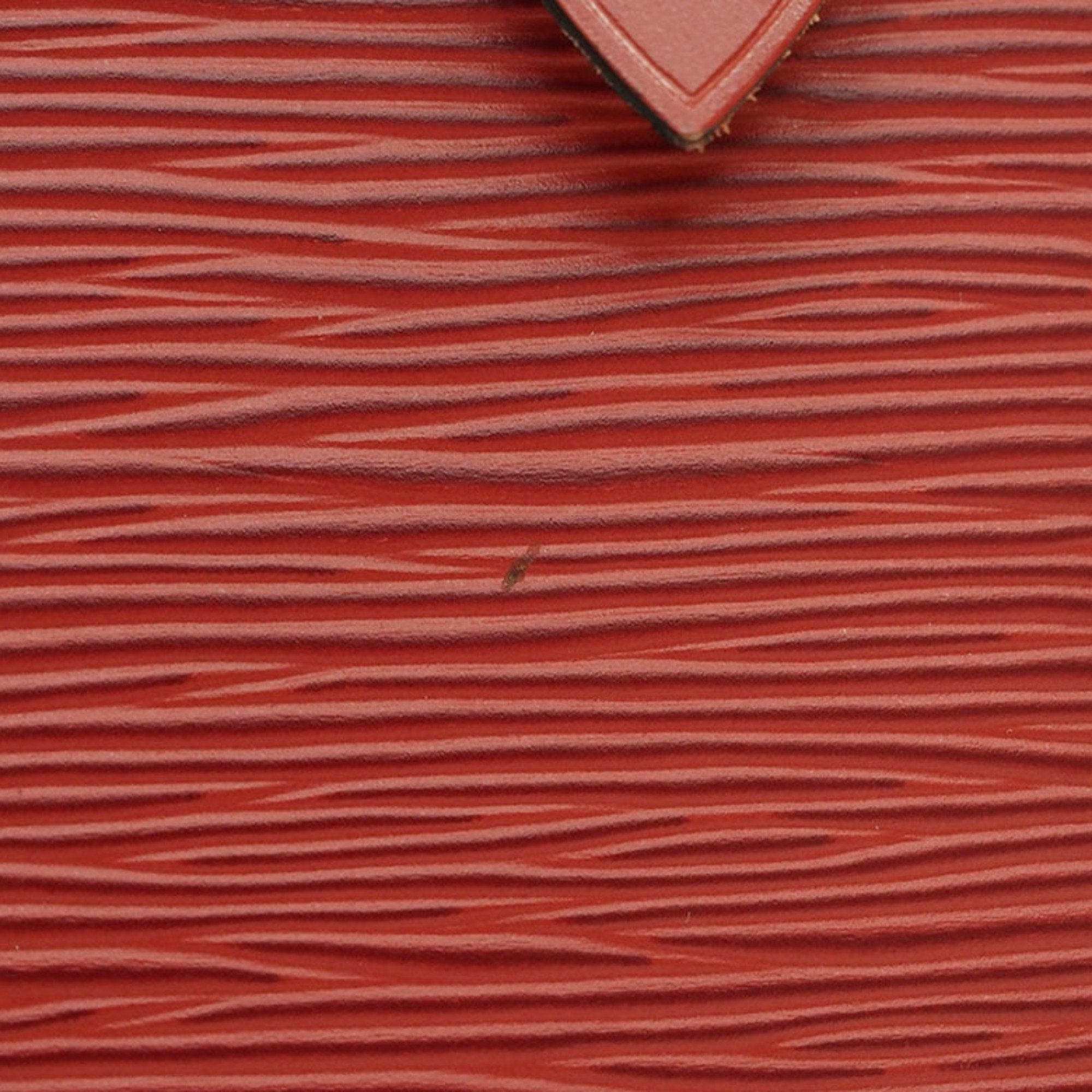 Louis Vuitton Red Leather Speedy 30 handbag bag