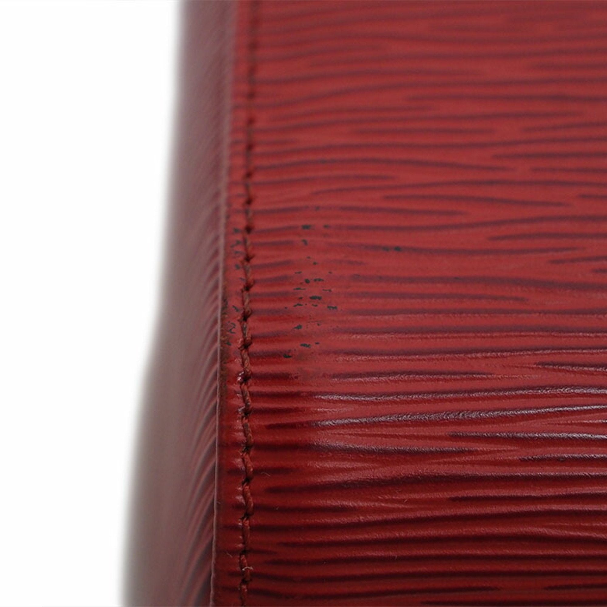 Louis Vuitton Red Leather Speedy 30 handbag bag