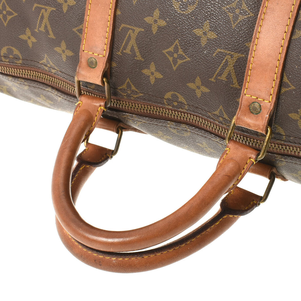 Louis Vuitton Brown Canvas Keepall 50 travel bag