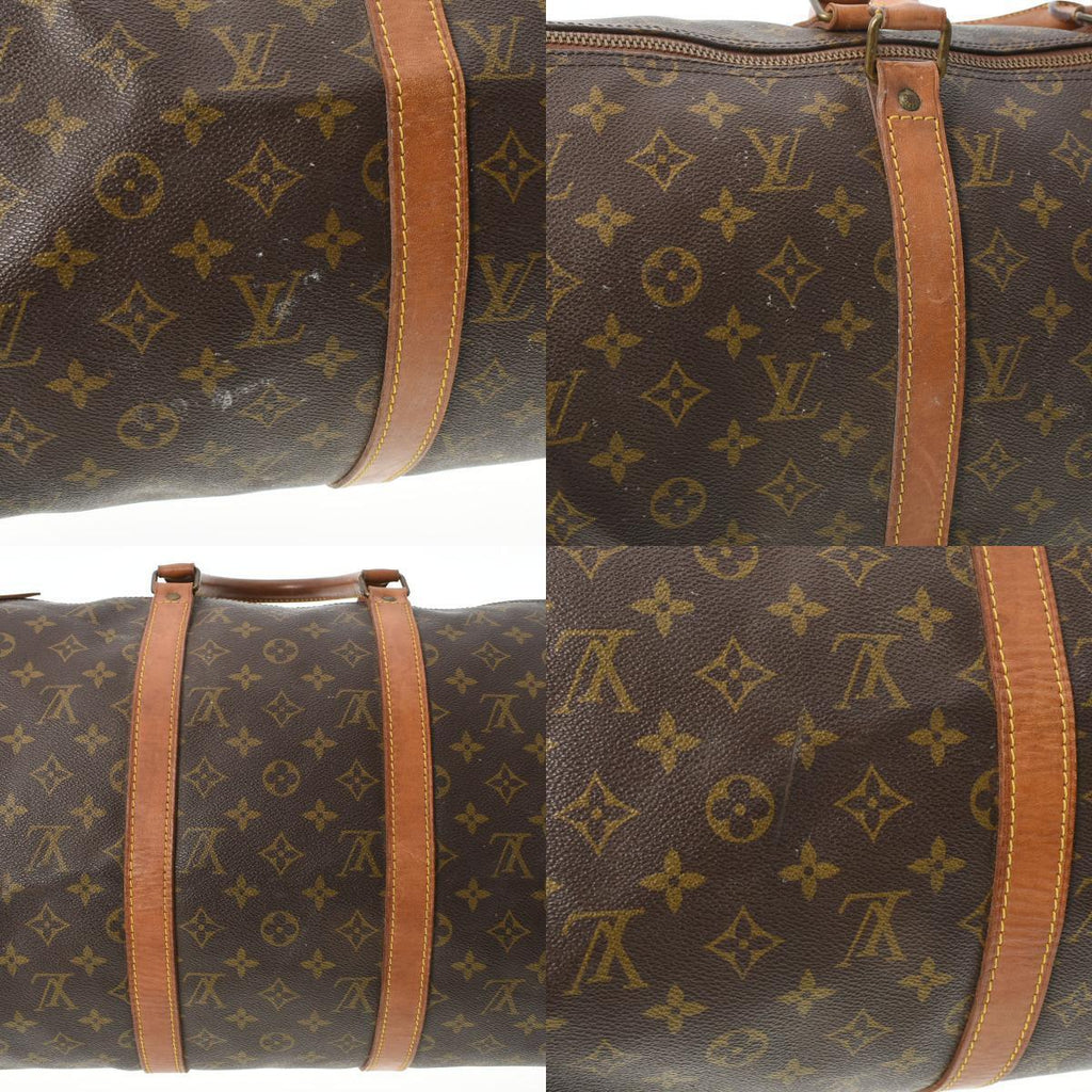Louis Vuitton Brown Canvas Keepall 50 travel bag