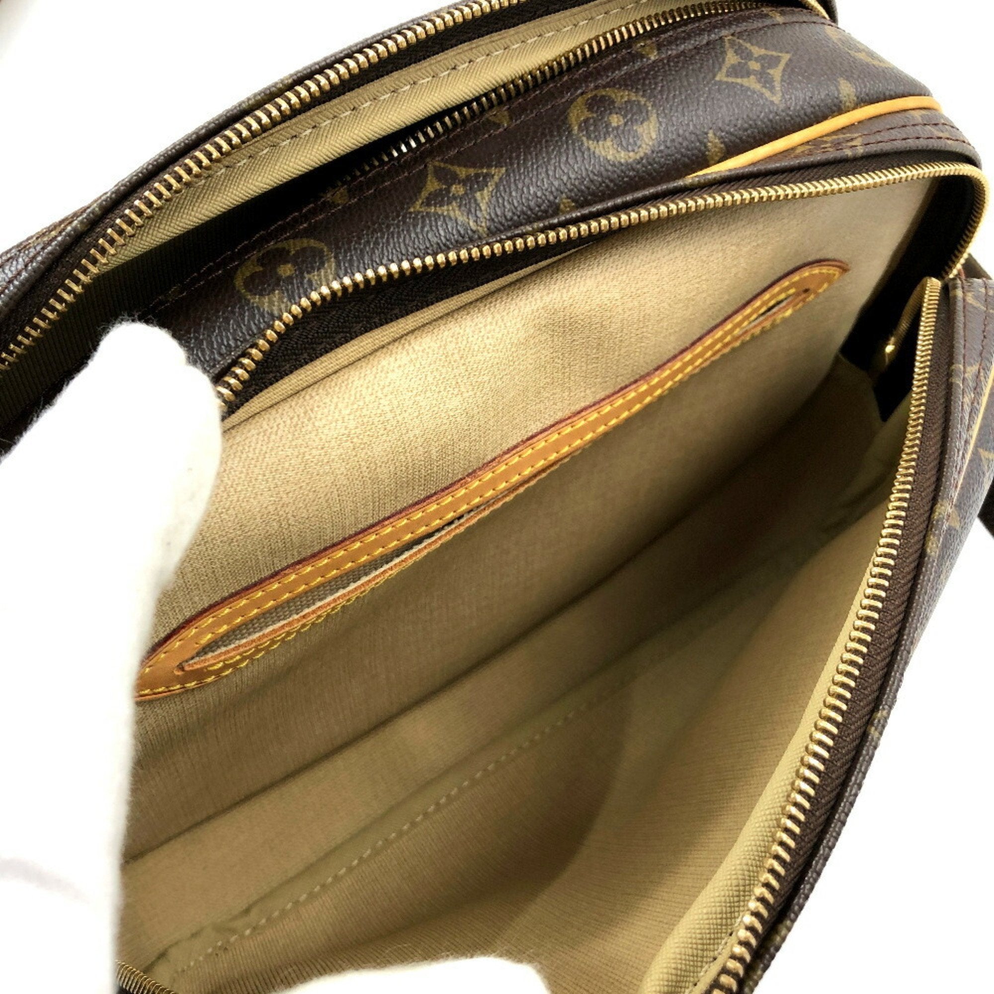 Louis Vuitton Brown Canvas Reporter shoulder bag