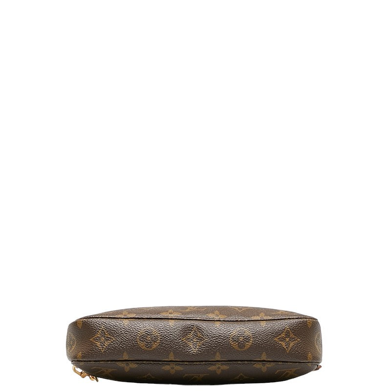 Louis Vuitton Monogram  Accessory Shoulder Bag Accessory Pocket M51980 Brown PVC Leather Ladies Louis Vuitton