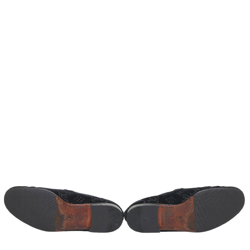 Louis Vuitton Loafer Slipper in Monogram Size: 40 Men’s ST1014 Black