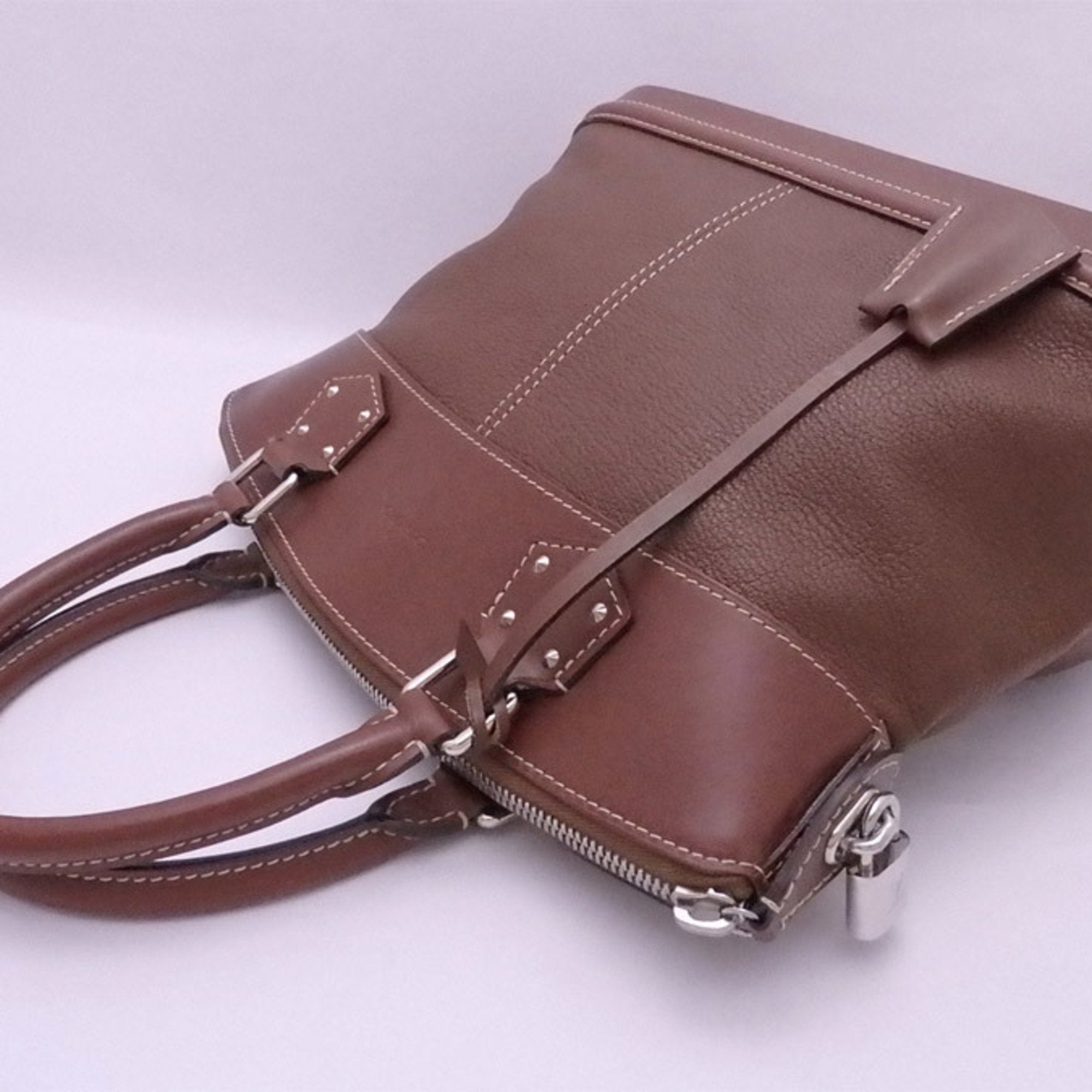 Louis Vuitton Brown Exotic leathers Suhali handbag bag
