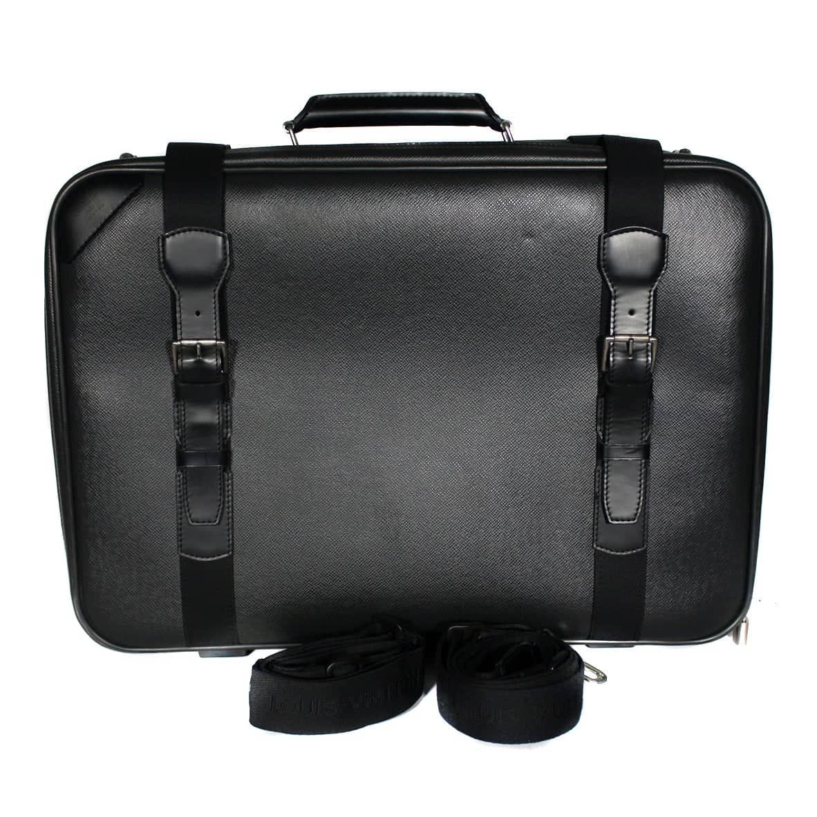 Louis Vuitton Black Leather Satellite travel bag
