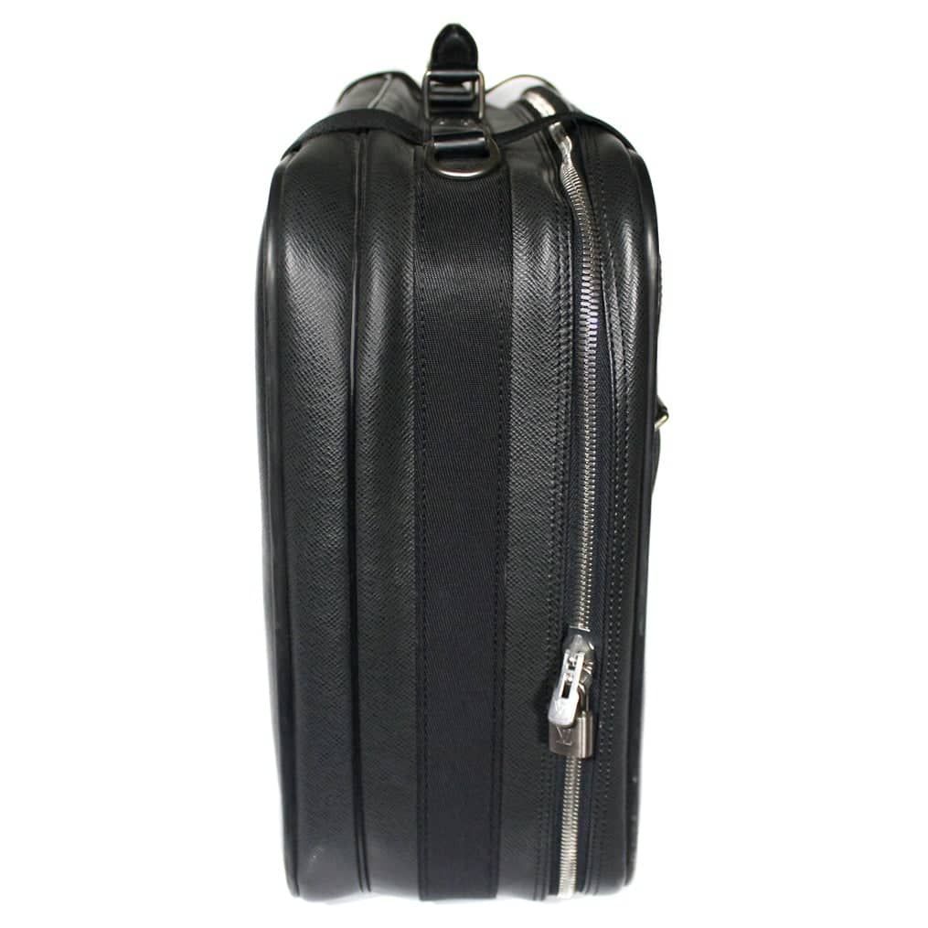 Louis Vuitton Black Leather Satellite travel bag