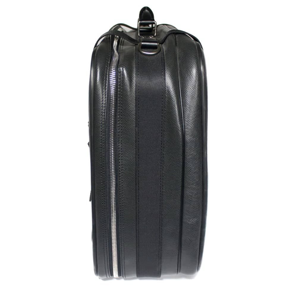 Louis Vuitton Black Leather Satellite travel bag