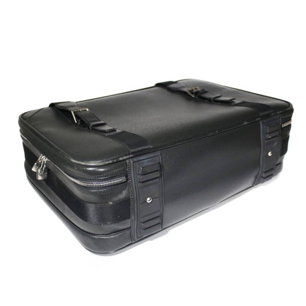 Louis Vuitton Black Leather Satellite travel bag