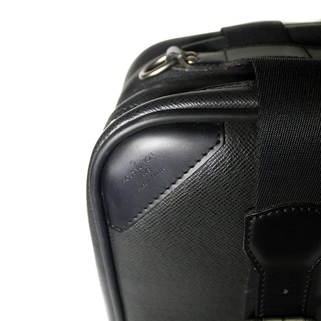 Louis Vuitton Black Leather Satellite travel bag