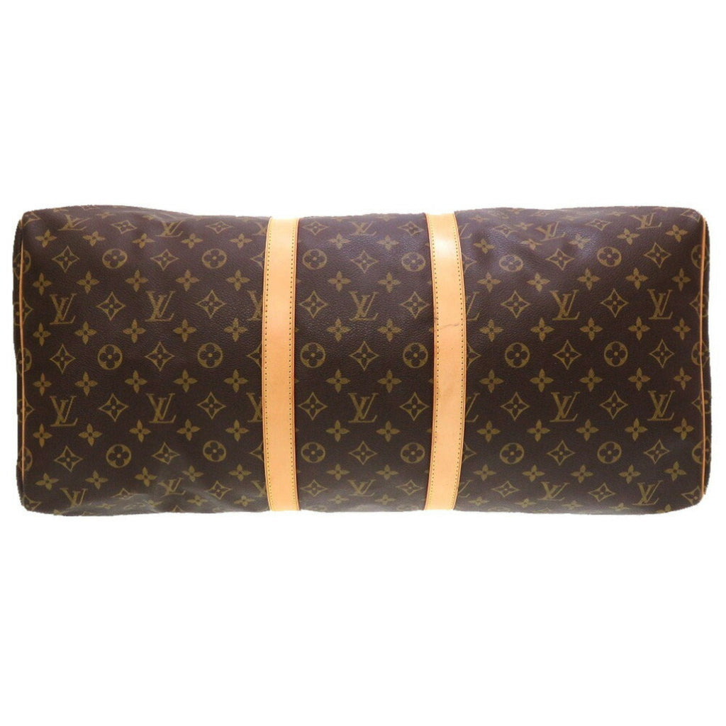Louis Vuitton Brown Canvas Keepall 55 travel bag