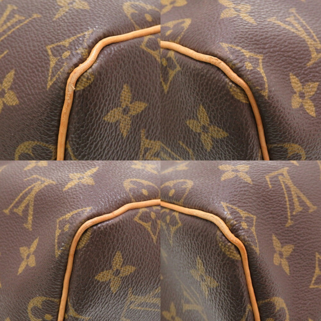 Louis Vuitton Brown Canvas Keepall 55 travel bag