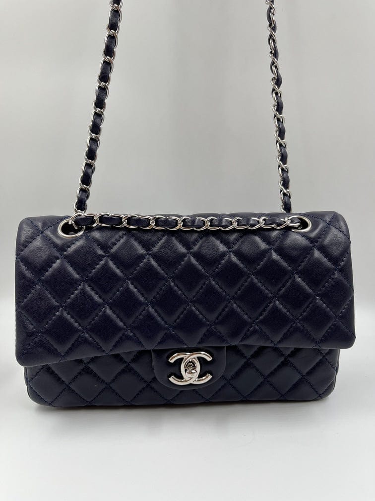 Blue Chanel Classic Double Flap Bag