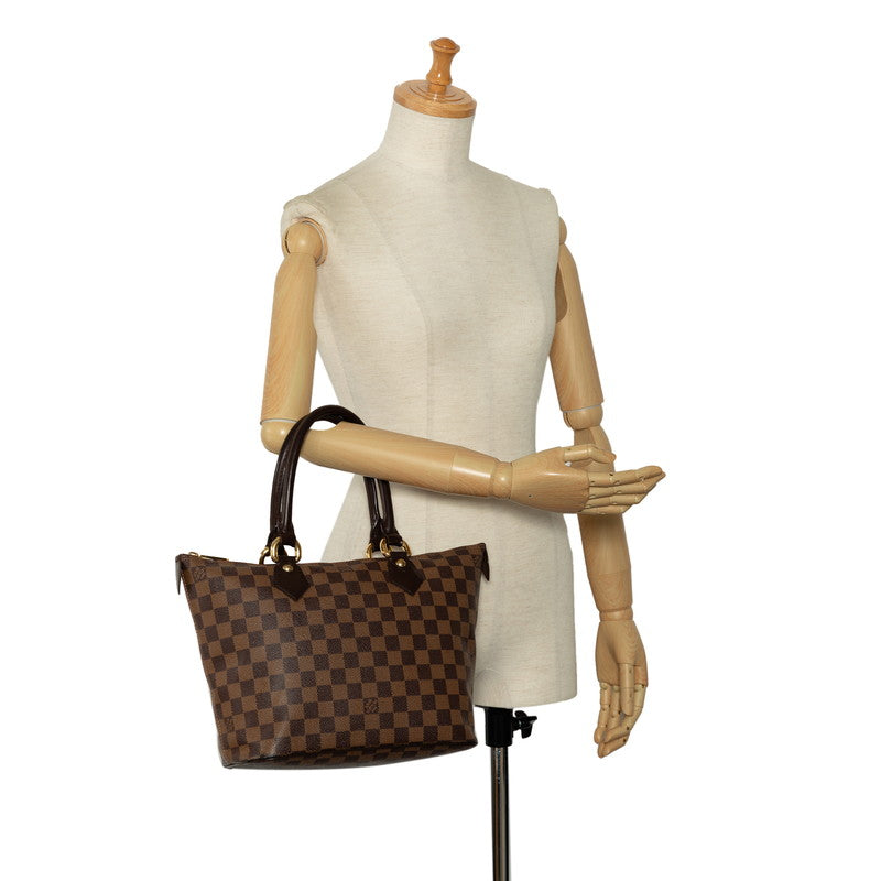 Louis Vuitton Damier Saleya PM Tote Handbag N51183 Brown