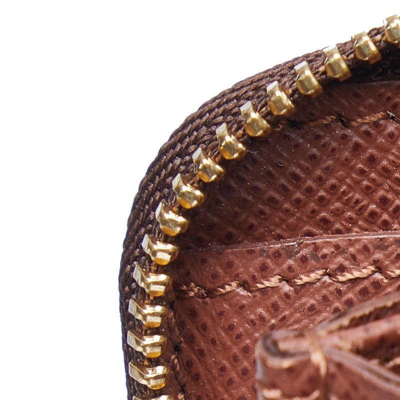 Louis Vuitton Monogram Zippe Coinpass Coincase M60067 Brown PVC Leather  Louis Vuitton