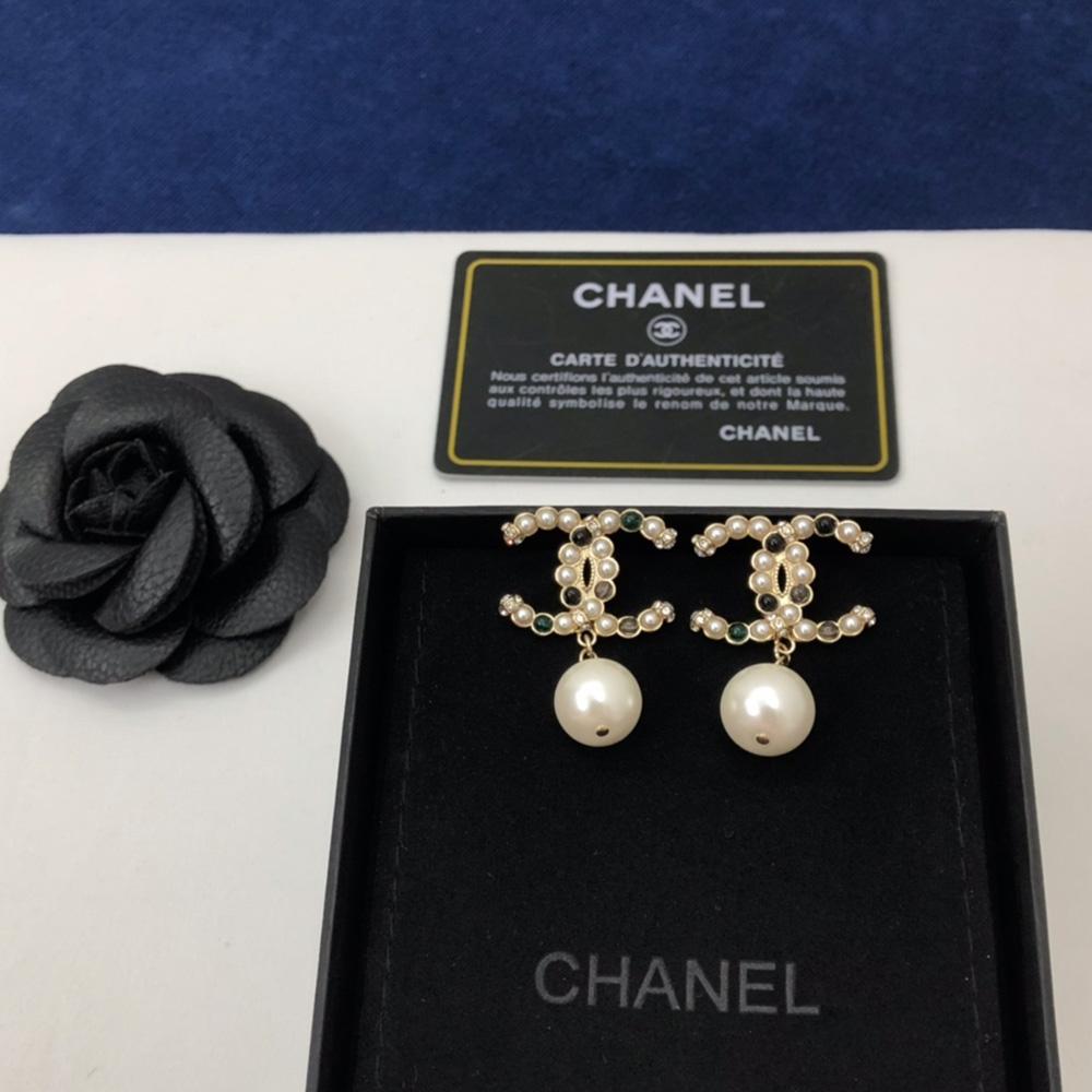 Chanel Pearl Drop Earrings