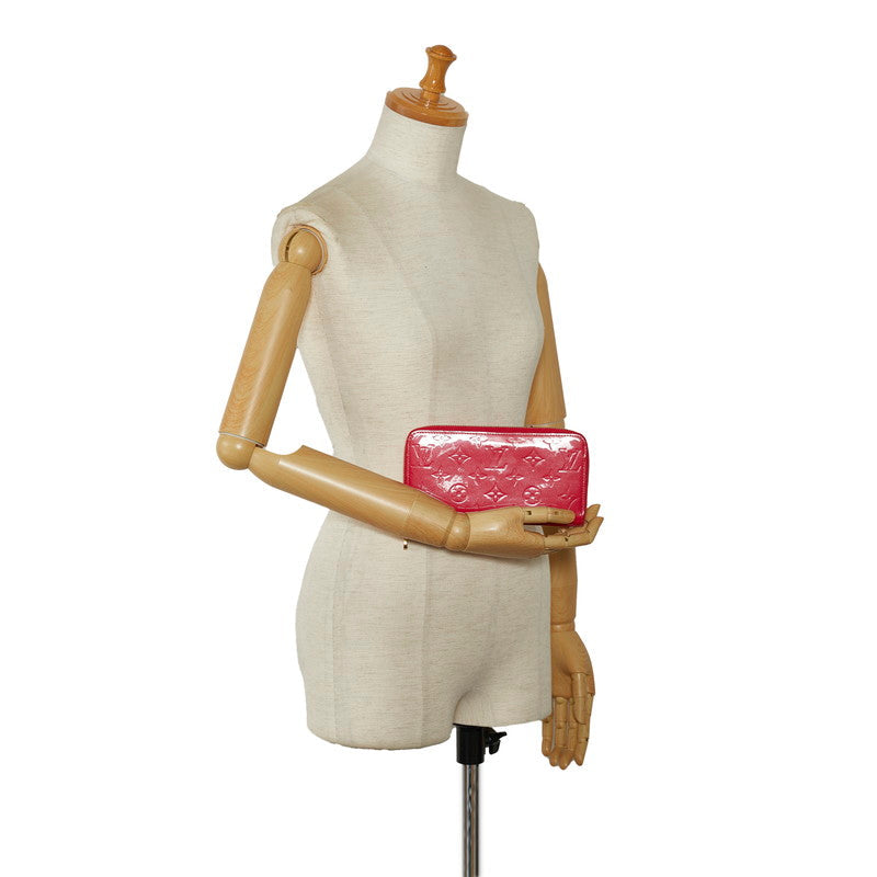 Louis Vuitton Monograms Verney Zippie Wallet Long Wallet M93058 Hot Pink Patent Leather  Louis Vuitton