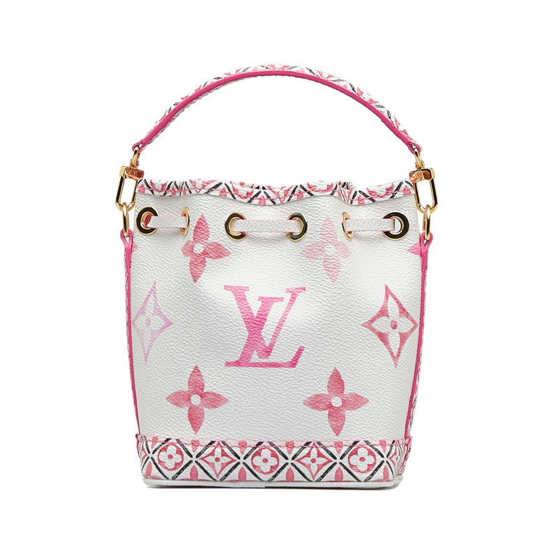 Louis Vuitton Monogram Giant Nanoe by the Pool Shoulder Bag Mini Bag 2WAY M82386 White Pink PVC  Louis Vuitton