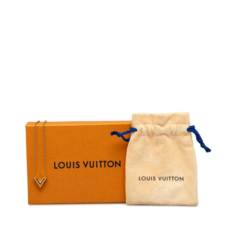 Louis Vuitton Necklace V Logo M61083 Gold Ladies