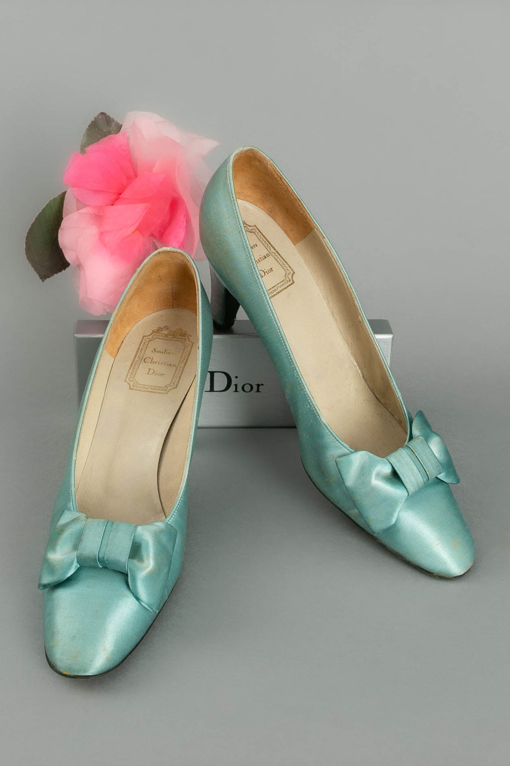 Escarpins en soie Christian Dior